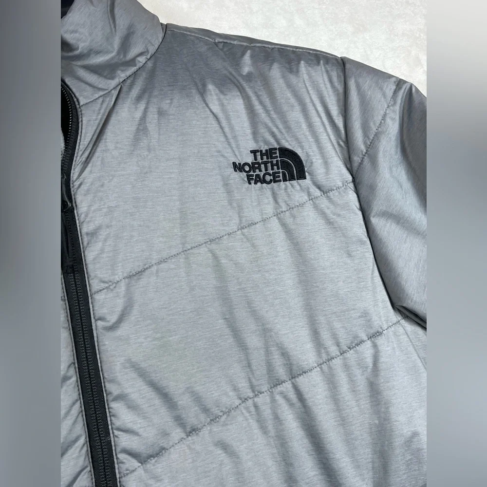 The North Face Men's Gray Jacket Medium Junction Insulated Waterproof Nanopuff